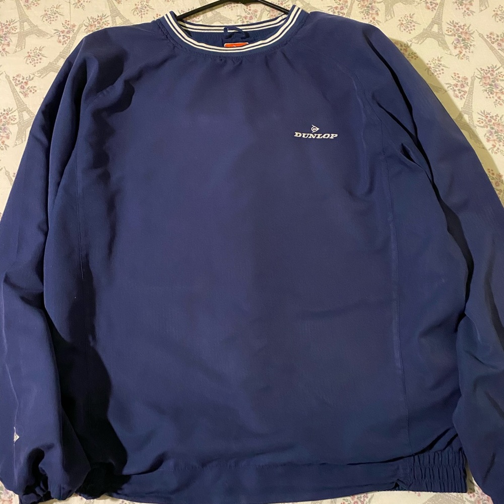 Vintage Dunlop Sweater Mens Large Blue Comfortable